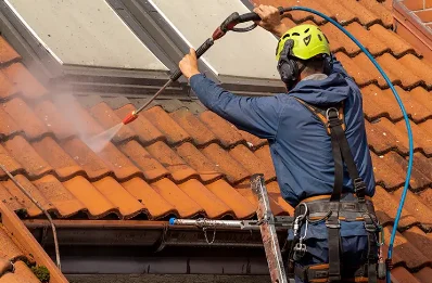 Démoussage et hydrofuge de toiture à Plats